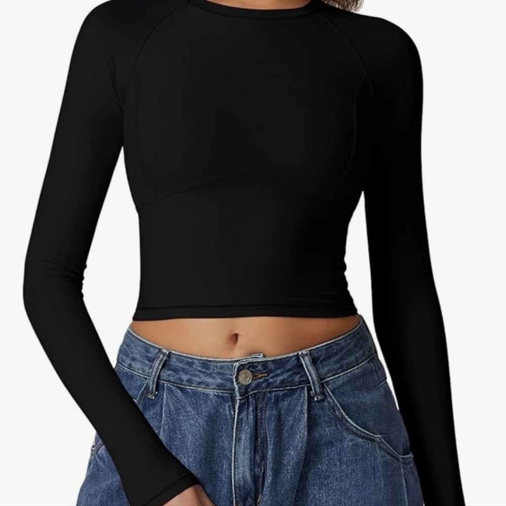 ALOHAS Midnight Black Long Sleeve Top